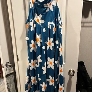 Floral Blue Jumpsuit